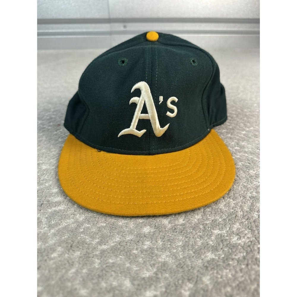 Vintage Oakland Athletics New Era Wool Diamond Collection Fitted Hat 7 MLB